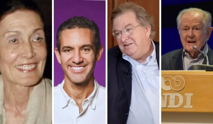 Beatriz de Santo Domingo, David Vélez, Jaime Gilinski Luis Carlos Sarmiento