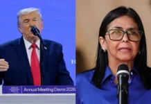 Trump invita a Washington a Delcy Rodríguez tras la caída de Maduro Donald Trump y Delcy Rodríguez