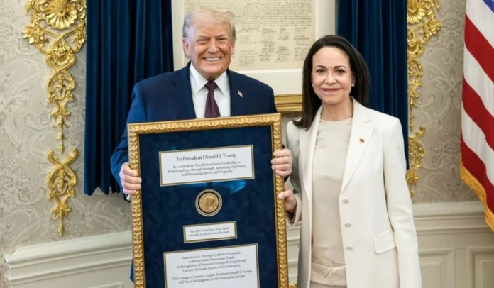 Donald Trump y María Corina Machado