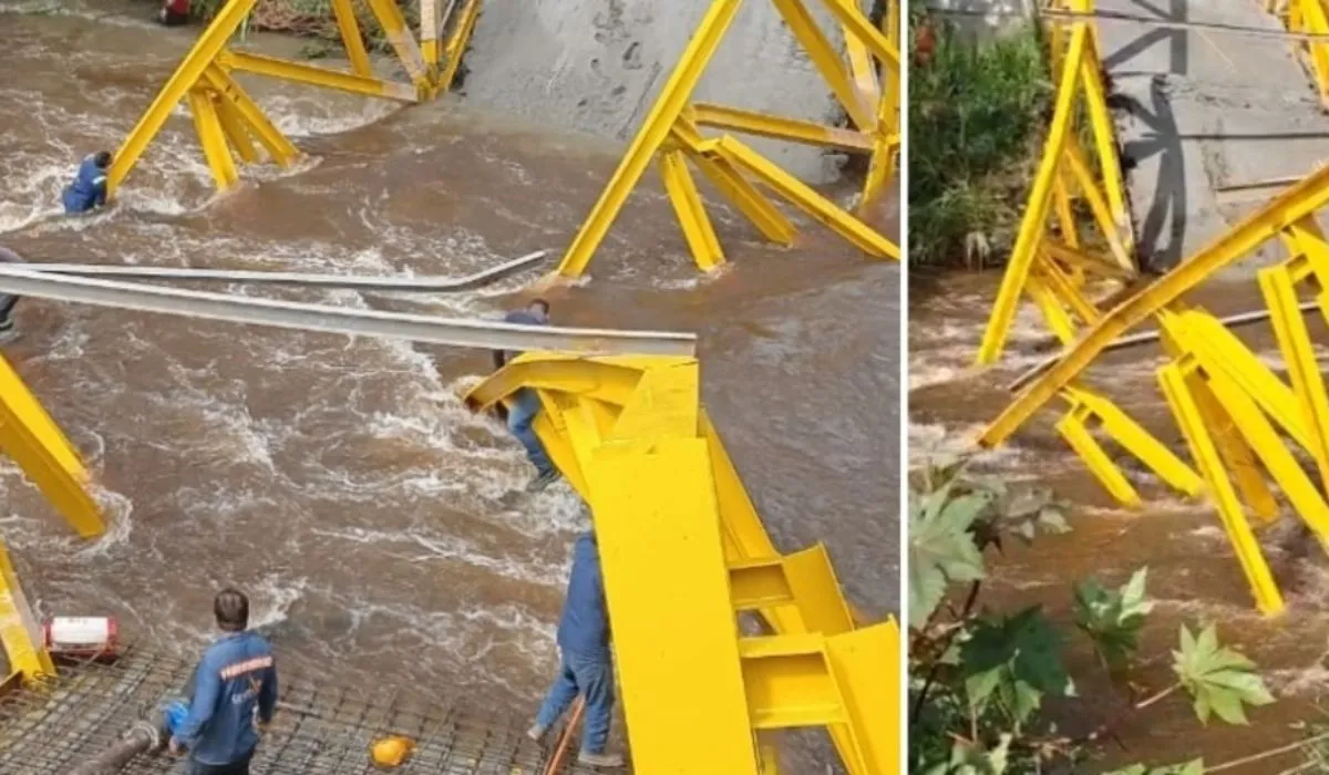 Colapso en puente el triunfo